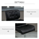 Set 2 Sgabelli Imbottiti 50x55,5x93-114 cm in Similpelle Nero-7