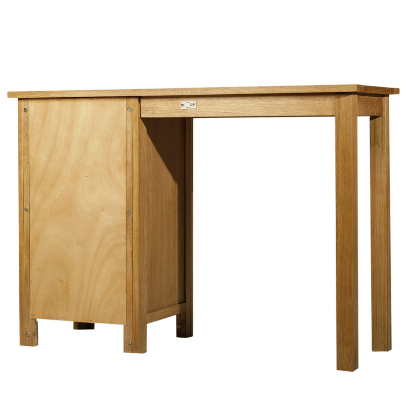 Scrivania per Computer in Stile Classico Legno Naturale 106x40x75 cm -4