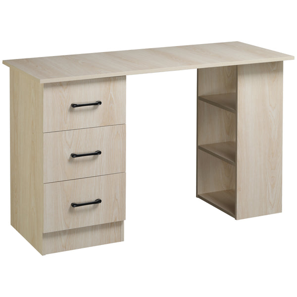 sconto Schreibtisch 120 x 49 x 72 cm 3 Schubladen 3 Holzböden