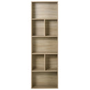 Libreria Scaffale 50x24x150 cm 5 Ripiani in Legno  Rovere-6