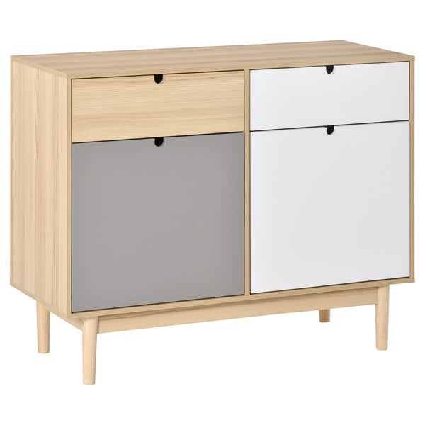 Mehrzweckschrank mit zwei Türen 100 x 40 x 79,5 cm in mehrfarbigem Holz sconto