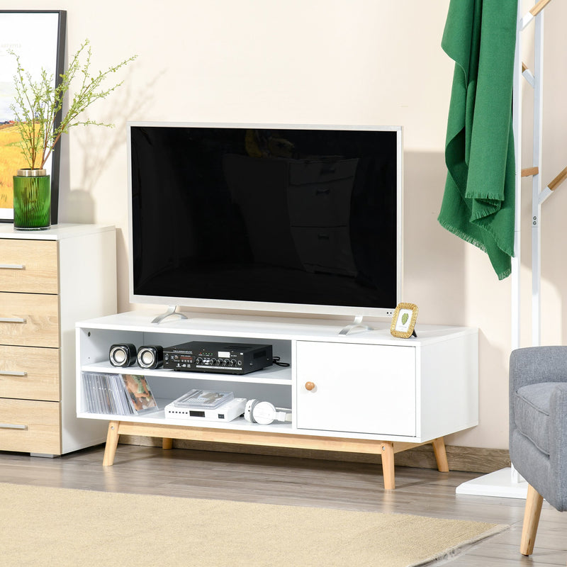 Mobile TV 120x39,5x44,5 cm per TV fino a 50 Bianco-2