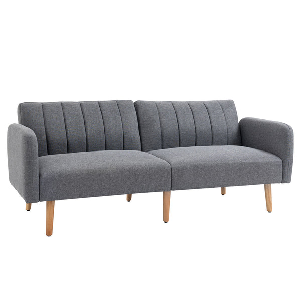 Schlafsofa 2 Sitze 173 x 75 x 73 cm in grauem Stoff online