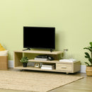 Mobile TV Aperto 135x35x41,7 cm per TV fino a 65" in Truciolato Naturale-2