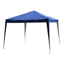 Gazebo da Giardino 3x3m in Acciaio Pieghevole Tessuto Oxford Blu -1