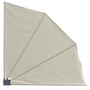 Tenda Parasole Frangivista Richiudibile 140x10x140 cm in Alluminio e Poliestere Crema-1