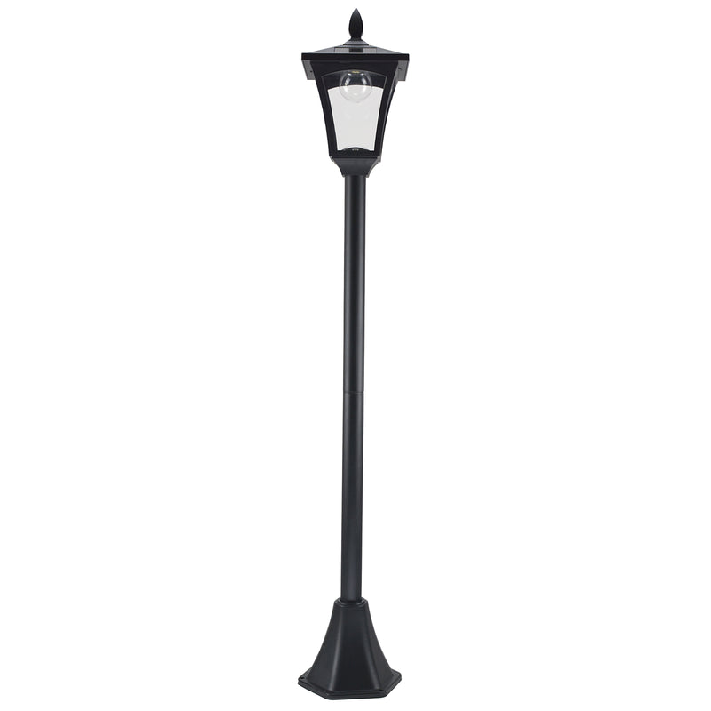 Lampione da Giardino Led a Energia Solare Nero 160 cm -3