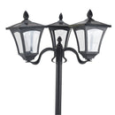 Lampione da Giardino Led a Energia Solare Nero 182.5 cm -3