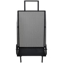 Carrello Portalegna 51,5x45,5x91,5 cm con Ruote in Ferro  Nero-4