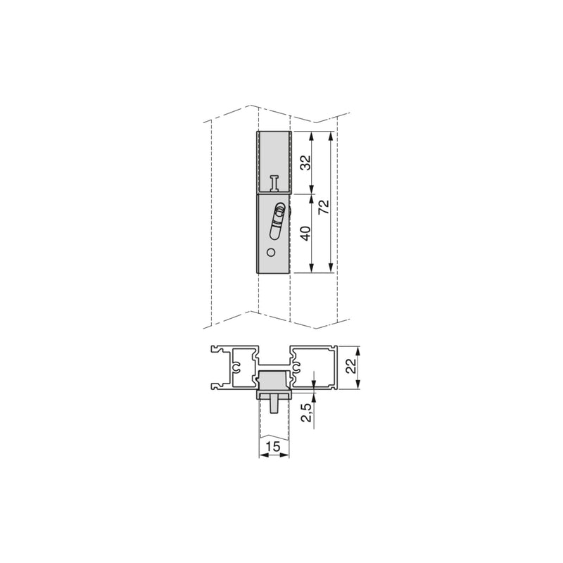 Kit Supporti per Mensole e Appendiabiti in Legno e Alluminio Emuca Zero Nero-2