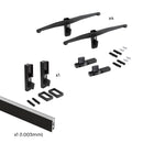 Kit Supporti per Mensole e Appendiabiti in Legno e Alluminio Emuca Zero Nero-8