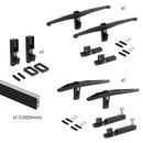 Kit Supporti per Mensole e Appendiabiti in Legno e Alluminio Emuca Zero Nero-7