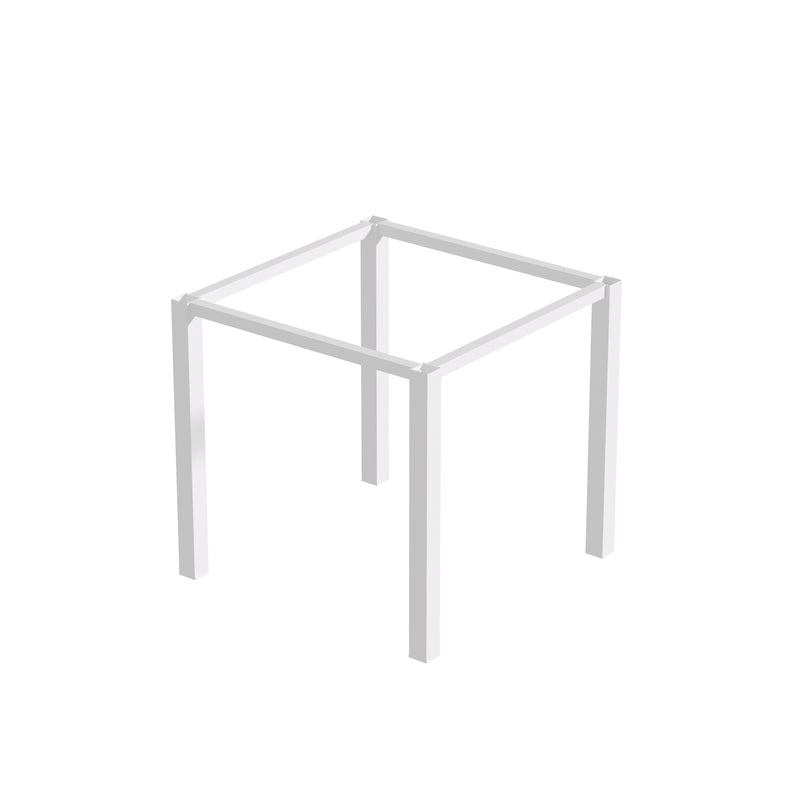 Set Struttura e Gambe Tavolo 750x750 mm in Acciaio Emuca Bianco-7