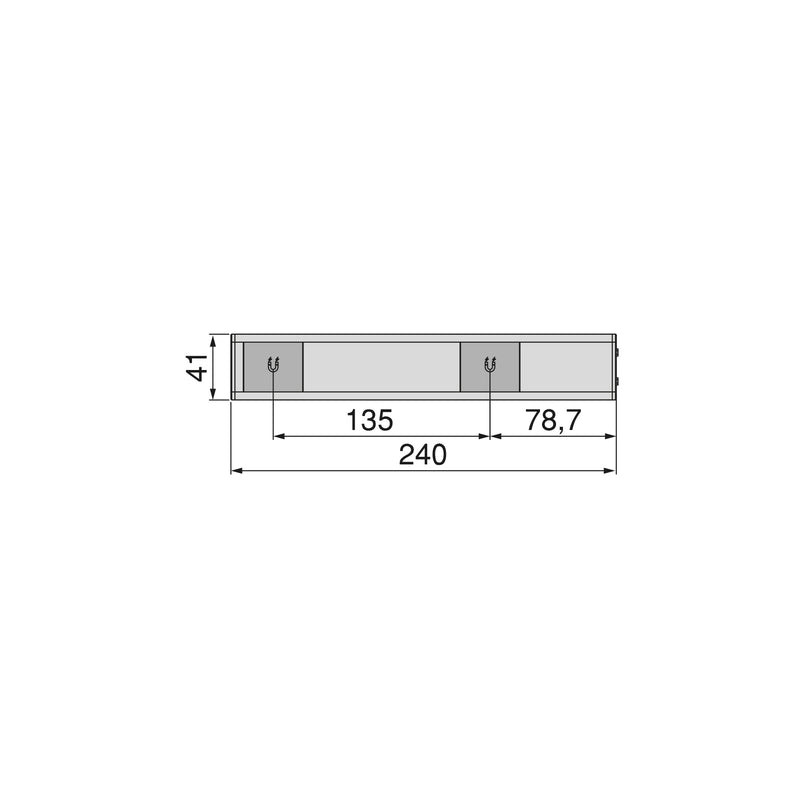 Lampada Led Ricaricabile Sensore Switch 240 mm Emuca Kaus -3