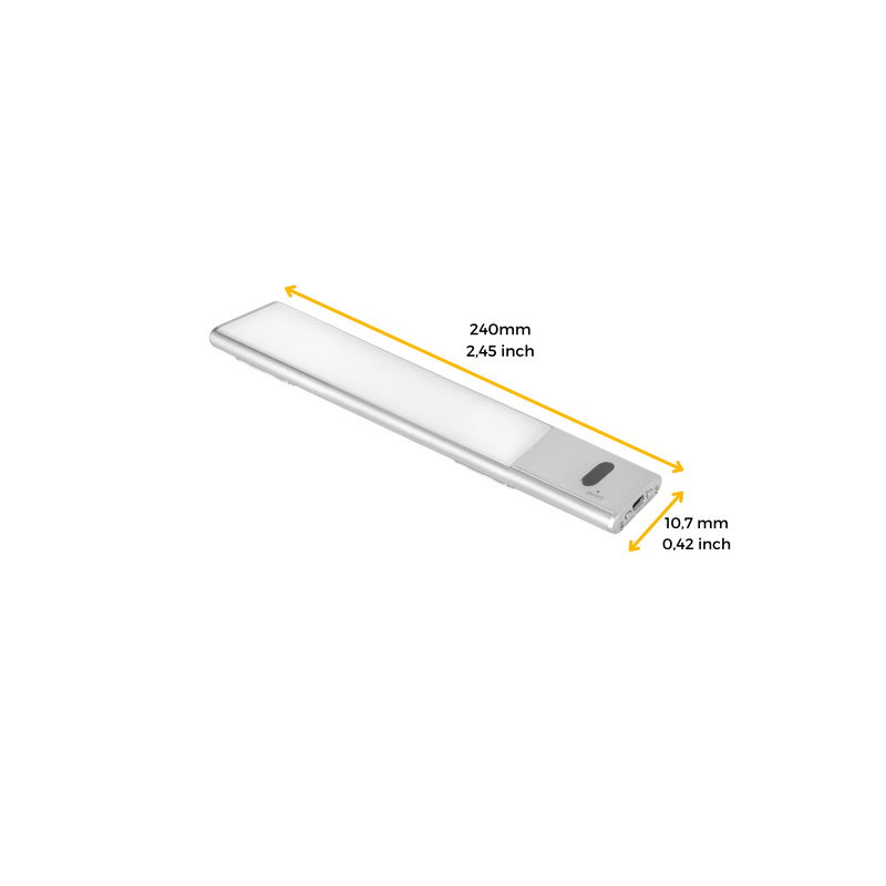 Lampada Led Ricaricabile Sensore Switch 240 mm Emuca Kaus -4