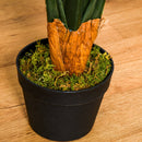 Pianta Artificiale Strelitzia Reginae H155 cm con Vaso Verde e Rosso-10