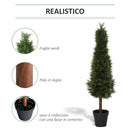 Pianta Artificiale Albero Pino H150 cm con Vaso Verde-5