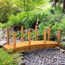 Ponticello da Giardino 150x58x58,5 cm in Legno Arancione-2