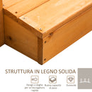 Ponticello da Giardino 150x58x58,5 cm in Legno Arancione-5