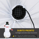 Pupazzo di Neve Gonfiabile 159x95x243 cm con Luci LED-4