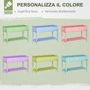 Orto Urbano Pensile in Legno con 8 Griglie e Ripiano Inferiore 120x60x81 cm -5