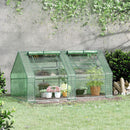 Serra da Giardino per Piante 180x90x90 cm con 2 Coperture Verde-2