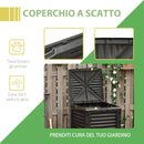 Compostiera da Giardino 300 litri Composter Nero-5