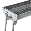 Barbecue a Carbone Carbonella Portatile e Pieghevole in Acciaio Inox -10