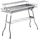 Barbecue a Carbone Carbonella Portatile in Acciaio 100x43x68 cm  Rack-1