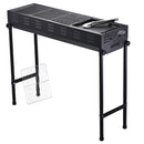 Barbecue a Carbone Carbonella in Metallo Portatile 103x31x84 cm  Ridge-4