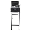 Barbecue a Carbone Carbonella in Metallo Portatile 103x31x84 cm  Ridge-6