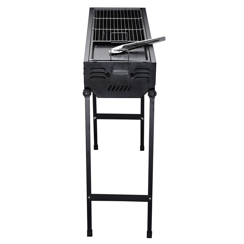 Barbecue a Carbone Carbonella in Metallo Portatile 103x31x84 cm  Ridge-6