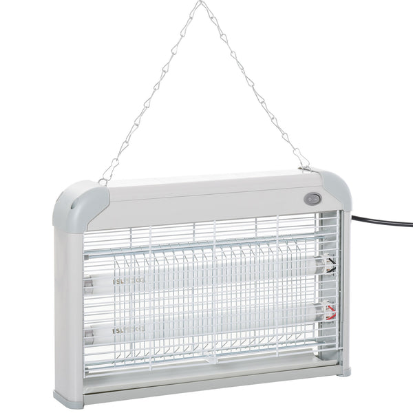 Elektrisches Moskitonetz 2 weiße und graue 20-W-LED-Lampen online