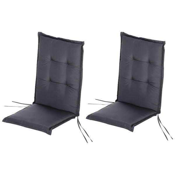 online Gepolstertes wasserdichtes Kissen für Stühle und Liegestühle 120x50x6 cm Grau