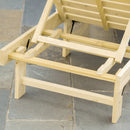 Set 2 Lettini Prendisole 195x59x30 cm in Legno Naturale-9