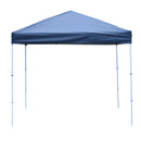 Gazebo da Giardino 2.5x2.5m in Acciaio Pieghevole Tessuto Oxford Blu -4