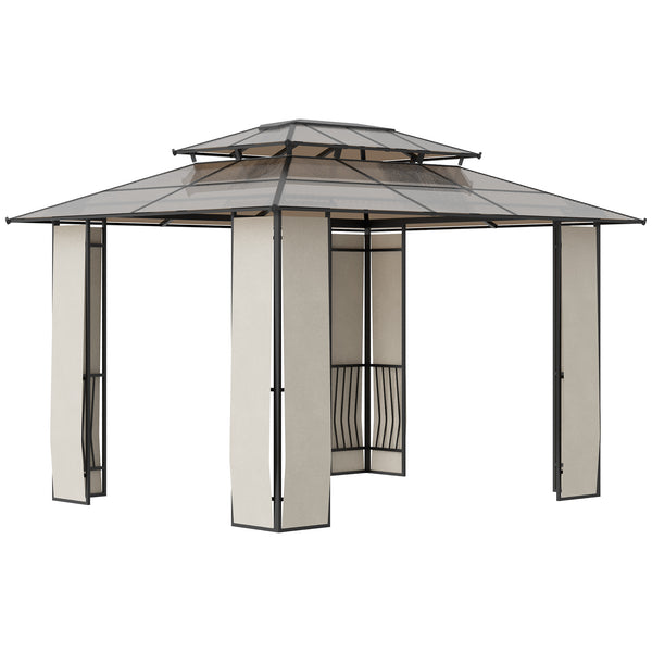 acquista Gartenpavillon 3,65 x 3 m aus Stahl und braunem Aluminium