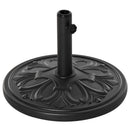 Base per Ombrellone da Giardino Ø48 cm in Plastica 13 Kg Nero-1