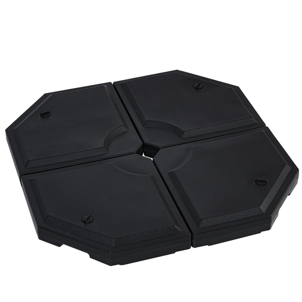 Basis für Sonnenschirm 96 x 96 x 9 cm aus schwarzem HDPE online