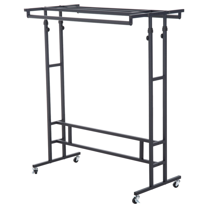 Stander Appendiabiti Nero 101x50.5x118-140 cm -1