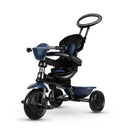 Triciclo a Spinta per Bambini con Maniglione Direzionabile Qplay Cosy Blu-2