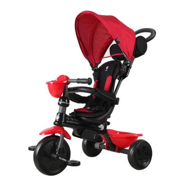 sconto Schiebedreirad für Kinder mit verstellbarem Griff Qplay Cozy Red