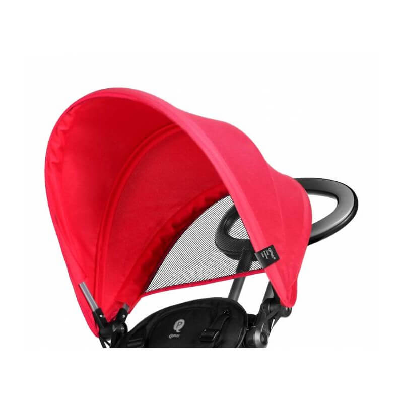 Triciclo a Spinta per Bambini con Maniglione Direzionabile Qplay Cosy Rosso-4