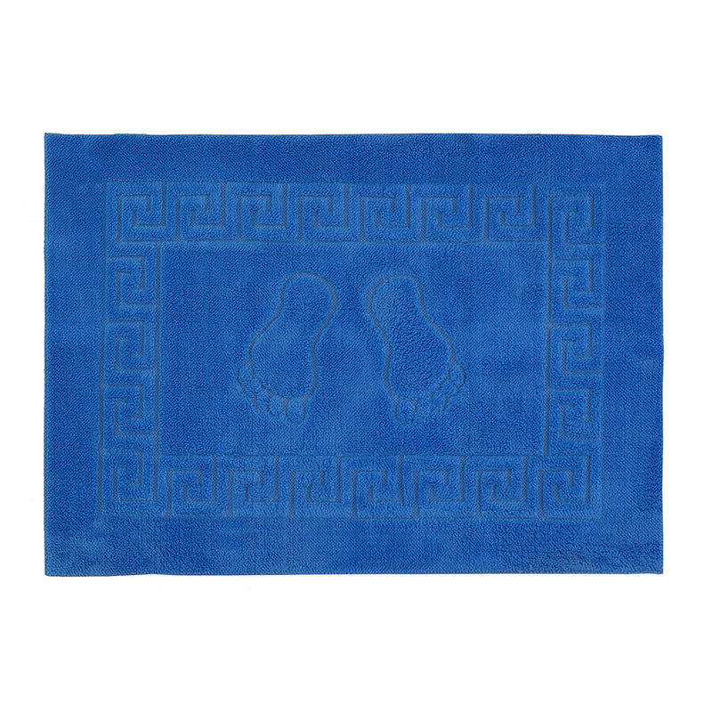 Tappeto Bagno 50x70 cm con Antiscivolo Blu Feridras Piuma-2