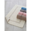 Tappeto Bagno in Cotone con Antiscivolo Ecru Feridras Frame-3