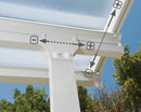 Pergola da Giardino in Alluminio 3x5,46m Onduline Emilia Bianco/Bianco-7