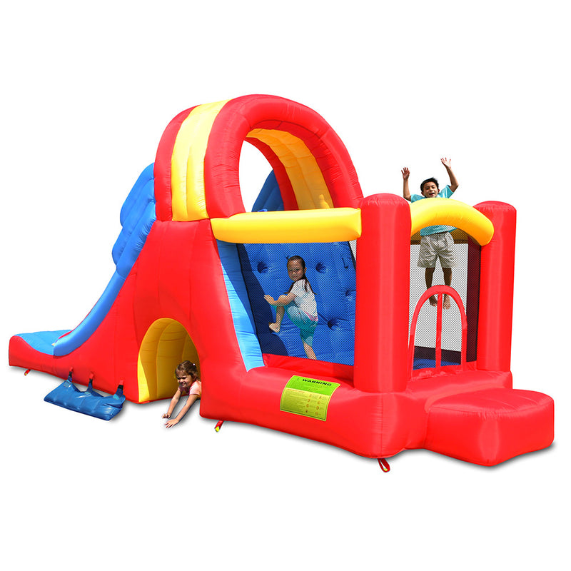 Mega Scivolo Combo Giostra Castello Gonfiabile con Pompa Inclusa Happy Hop-5