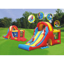 Mega Scivolo Combo Giostra Castello Gonfiabile con Pompa Inclusa Happy Hop-6