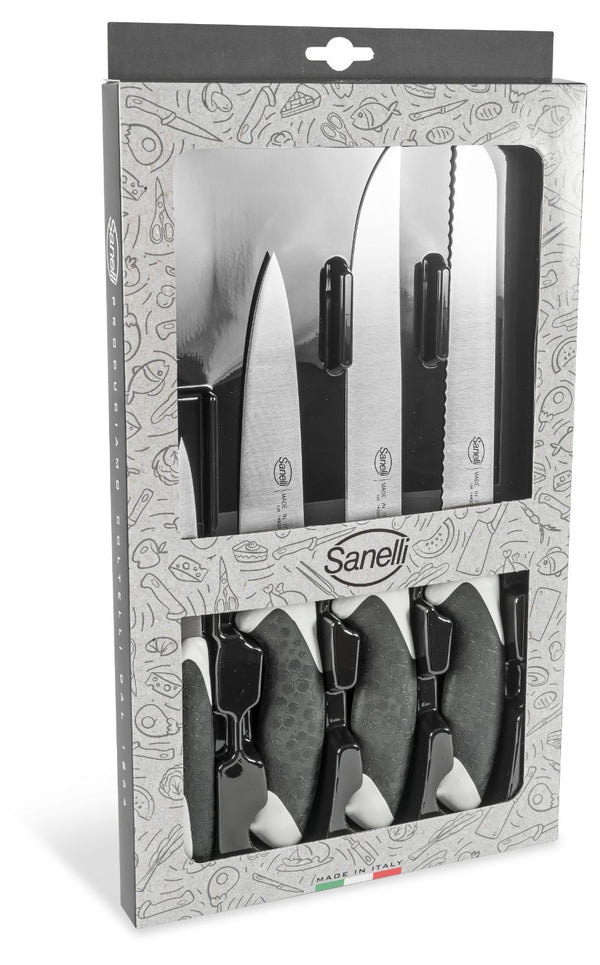 Set Coltelli da Cucina 4 Pezzi Manico Antiscivolo Sanelli Sakura online