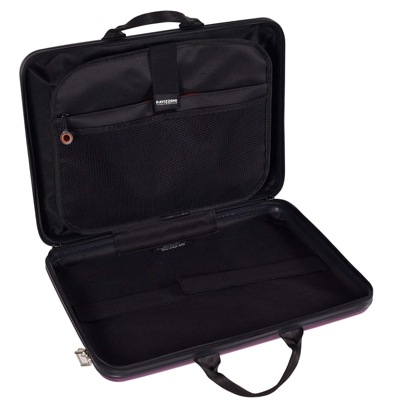 Borsa Porta PC 17” Rigida in ABS con Tracolla Ravizzoni Viola -2